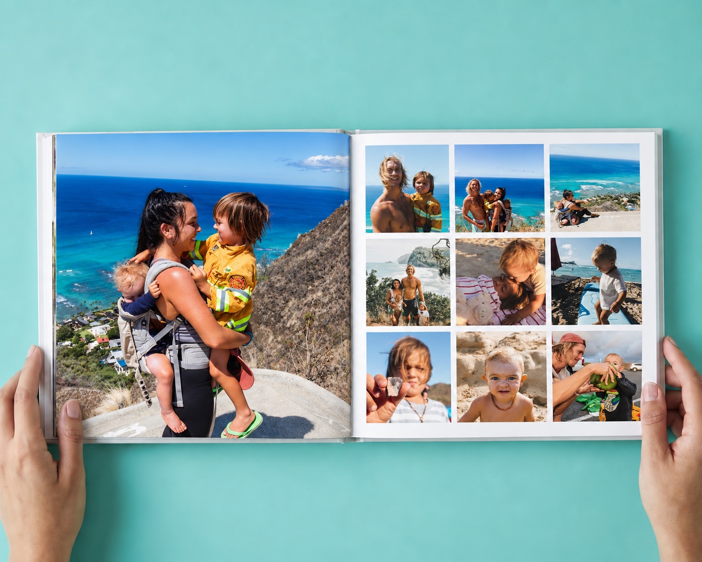 A family year in review photo book from SimplePrints