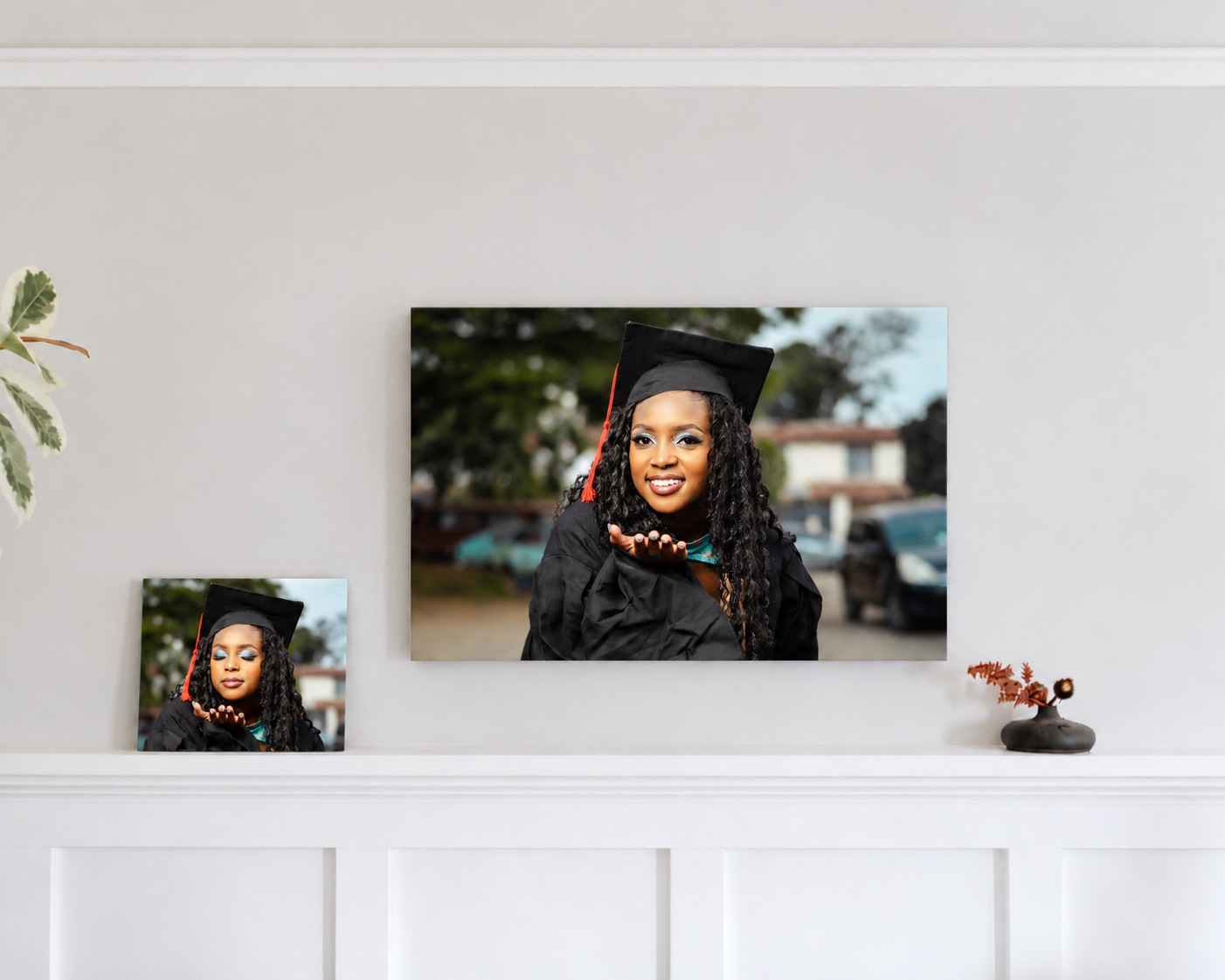 A graduation canvas print from SimplePrints
