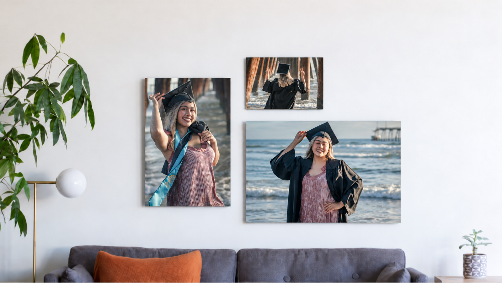 A graduation metal print from SimplePrints