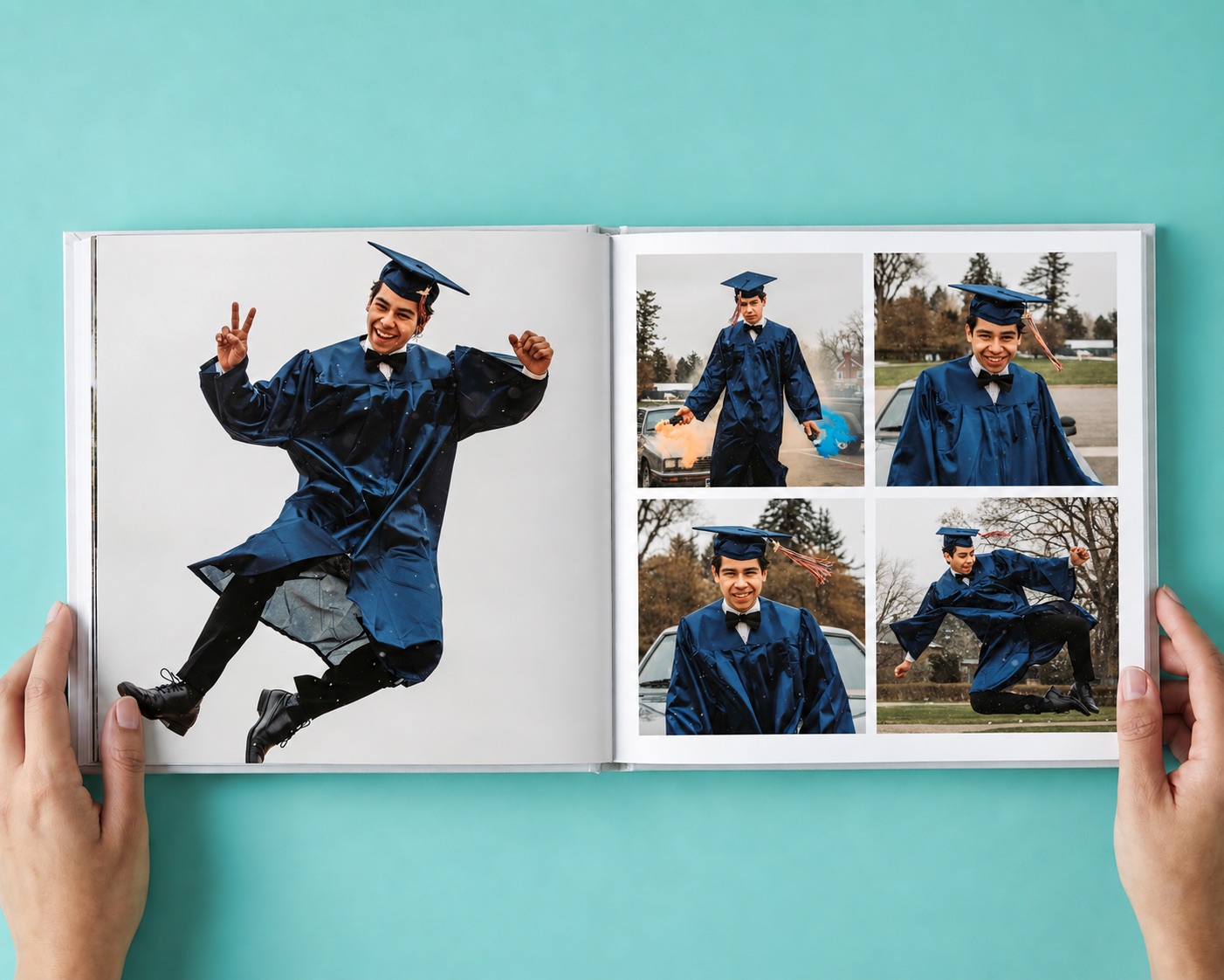 A graduation photo book from SimplePrints